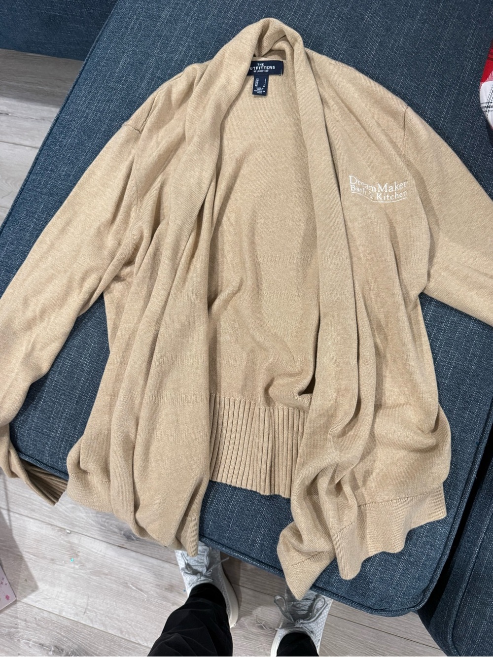Lands End Women's Open-Front Cardigan Sweater - Tan